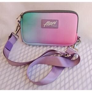 Alani Nu Travel Bag Crossbody Tie‎ Dye Limited Neoprene Zip Purse Pink purple